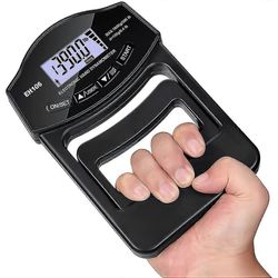 Digitaalinen käsidynamometrin otemittari, 396 paunaa / 180 kg, USB LCD -näytön kädensijan lujuusmittari musta