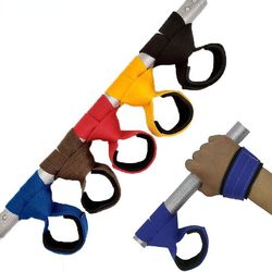 Nye 2pcs Vægtløftning Hånd håndled Bælte Beskyttelse Body Building Grip Strap Brace Band Gym stropper Vægtløftning Handwraps blå