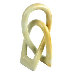 Naturlig fedtsten 8-tommer Lovers Knot Smolart Naturlige