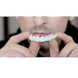 Uusi snap on smile hammas väärä hampaiden kansi täydellinen hymy viilut Comfort Fit Flex Denture Hampaat - Niubi Ylä- ja alahampaat