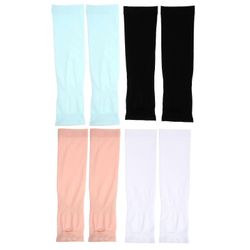 4 paria Lapset Kesävarsi Suojahihat Aurinko Suojaavat Hihat Jäähihat 28X8.5cm