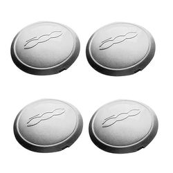 4kpl 133mm hubcap 500 pyörälle keskinavan suojukset 68078419AC 68078421AC pölysuojus Hopea