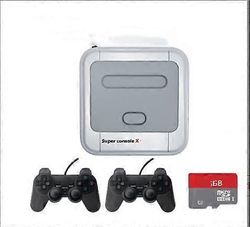 Retro Game Box Super Console X -videopelikonsoli MAME / MD / ARCADE WiFi -tuki HD Out Sisäänrakennetut 50-emulaattorit, joissa on 90000+ peliä A 64G