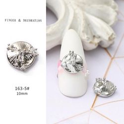 Manicure Light Luksus Micro-indlagt Zircon Diamond Pearl Chain Ornament Candy Kanin Star Nail Dekoration Materiale 1635