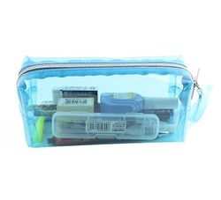 Yunshu Transparent Candy Color Blyant sag stationær taske Office Colleage Voksen Teen Student BLÅ