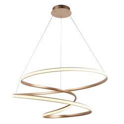 Merano Lighting Imola Vedhæng Loft Lys Satin Guld Maling &Hvid Silikone