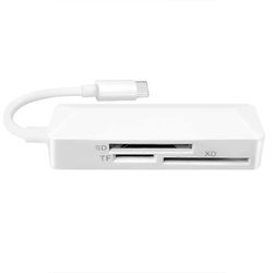 Mini muistikortinlukija 3 in 1 kortinlukija USB C kortinlukija TFSD XD 3 in 1 Carder lukija kannettava puhelin tabletti
