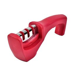 3-trins multifunktions knivsliber knivslibning Køkken Gadget Tools Assistent Kant Kniver til familien Rød
