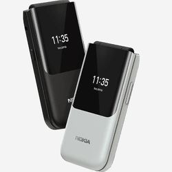 2720 Flip Phone Dual Screen Dual Card Dual Standby Funktion Äldre maskin Svart