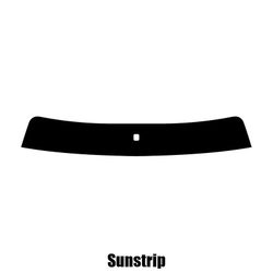 Window-Tint Sun Strip til Honda Accord 5-dørs Hatchback - 2000 til 2003 pre-cut sunstrip 5% limo sort