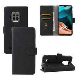 Etui til Doogee S86 / S86 Pro Cover Premium læder med kortholder Flip Folio magnetisk etui Etui Coque - Sort