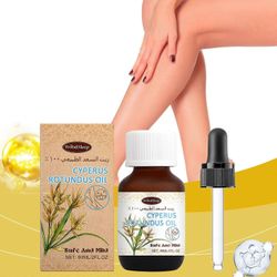 unbrand Cyperus Rotundus -öljy kehon karvojen kasvun vähentämiseen, karvanpoistoon Cyperus Rotundus -öljy tiputtimella, vartaloa kosteuttava ravits...