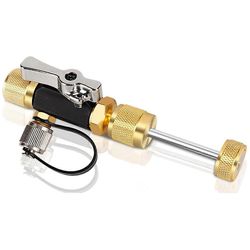 LVI-venttiilin ytimen poistotyökalu, 1/4 tuuman tyhjiöluokiteltu venttiilin ytimen poistotyökalu, toimii kaikkien kylmälaitteiden kanssa Kuten