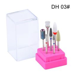 Kombineret fræsning Cutters Sæt til manicure, Keramisk Nail Drill Bits Kit Electric Fjernelse Gel polering Tools DH03