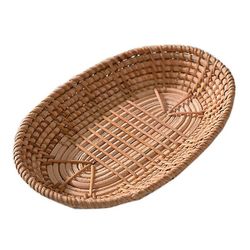 Vævet opbevaringskurv Rattan Brødkurv Frugtkurv servering kurve til Home Kitchen Desk Snack Diverse Organizer