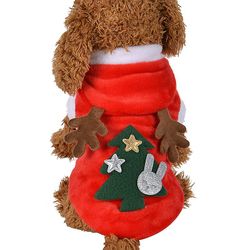 Jying Christmas Cat Tøj Små hunde Katte Santa Costume Killing Hvalp Outfit Hoodie Varm Pet Hund Tøj Tilbehør stil A XS