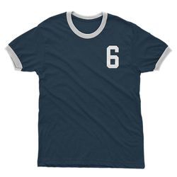 Alloverprint.it Claude Makelele 6 Frankrig land ringer t-shirt Navy / hvid S