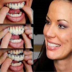 Pari ylempi alaproteesi Instant Smile Comfort Fit Flex Kosmeettiset hampaat Hammasproteesit Hampaat Top Cosmetic Veneer_l28