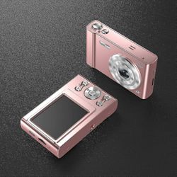 Heker Digitaalikamera 4K digitaalikamera HD opiskelijakampus Etusivu 16X zoom matka videokamera syntymäpäivälahjat Vaaleanpunainen