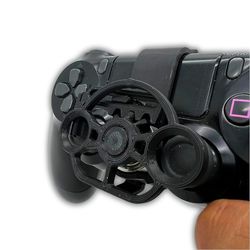 CherrysC Minipelipyörän ohjauslaite PS4-ohjaimelle Musta 0001