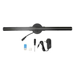 3D-hologrammituuletin 16.5in 2000x224 WiFi 3D-projektori, jossa 224 LED-valohelmiä yrityskaupan mainontaan 100240V US-pistoke