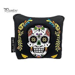 Hammer Putter Cover Magneettinen Mallet Golf Club Cover Ainutlaatuinen Skull Printed Golf Putter Headcover Blade Putter Protection Golf Accessory m...