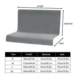 148 * 100cm vaihto-osa swing-istuimen suojukseen Puutarhan kääntöpenkki / riippumatto 2/3 istuimet 138 * 100 cm