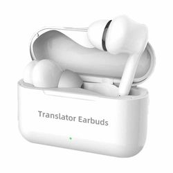 M6-käännöskuulokkeet 127 kieltä Instant Translate Smart Voice Translator Langaton Bluetooth Valkoinen