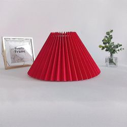 laskostettu lampunvarjostin kodin sisustus tyylikäs japanilainen tyyli pöytävalaisimelle E27 Light Punainen
