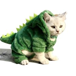 Jying Pet Cat Tøj Puppy Hund Cat Funny Dinosaur Kostume Vinter Varm Plys Cat Coat Fleece Hættetrøjer Sweater Lille Hund Kitten Beklædning Pink XXL