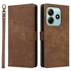 Xiaomi Redmi Note 14 4G 5G lompakkokotelo RFID-esto PU nahkainen kansijalusta näkymä - ruskea Monivärinen Brown