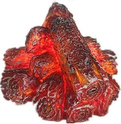 Realistinen palava hiili-LED-lamppu - keinotekoinen takka, jossa hehkuva liekki ja tukit - liekitön sisävalo kodin sisustamiseen