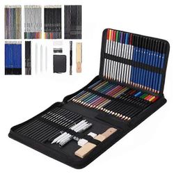 Suren Professionel tegning skitse blyanter, Kunst Supplies Tegning Art 71pcs