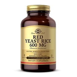 Solgar Red Yeast Rice, 600 mg, 120 V Caps (1 kpl pakkaus)