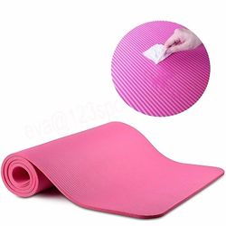 8 10 20mm miljøvenlig foldbar træningsgymnastik pilates yogamåtte mat naturlig nbr yogamåtte med l Pink