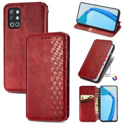 Kompatibel med Oneplus 9r Flip Case Etui Vintage Wallet Flip Cover med magnetisk lukning Coque - Blå rød