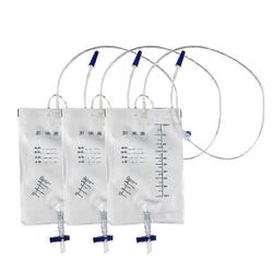 Pitkät katetrin tyhjennyspussit leikkauksen jälkeiseen käyttöön, 3 pakkaus