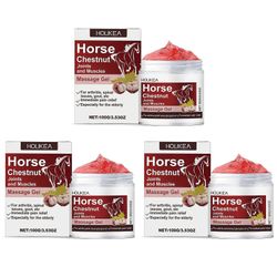 1-3X hevoskastanjan nivel- ja lihashierontageeli, luonnollinen niveliä lievittävä hierontavoide ulkoiseen käyttöön 3pcs