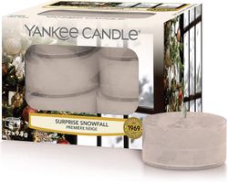 Yankee Candle Stor burk Doftljus Candlelit Cabin Alpin Julsamling Upp till 150 timmars brinntid Överraskande snöfall Original Tealights