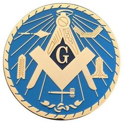 Bricks Masons Kompas &kvadreret g frimurerisk bil emblem