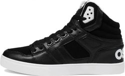 Osiris Clone Black Black White Mens Skate Hei Top Trainerit Musta musta valkoinen 9 UK 43 EU 10 US
