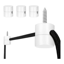 3 kpl kattokoukkuja kattovalaisimille, riippuvalaisinkoukku kattovalaisimelle, kattokoukut, tee-se-itse-lamppu valkoinen