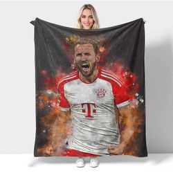 t32 Peitto Harry Kane Blanket X, Throw Peitot Flanelli Sleep Cozy Lightweight UltraSoft Micro Blankets sohvapeittoon bn32 100x150cm 40x60in