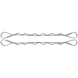 2kpl Daisy Chains Nylon Vahva kiipeilyhihna Säädettävät valjaat Vahvat yhteensopivat ulkourheiluretkeilyn kanssa Harmaa