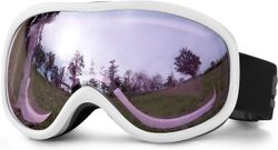 Skiklatreutstyr for menn dobbeltlagsbrillerHvit lilla