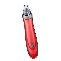 Coosilo Elektrisk ansigt Pore Sæbe Vakuum Suge Blackhead Eliminator Acne Remover rød