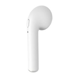 i7s Bluetooth-øretelefon Sport Mini ekte trådløse ørepropper Enkelt øre Hvit