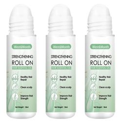 3 stk Roll-on hårbehandling Hair Regrowth Serum for hår skjeggvekst anti hårtap