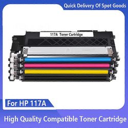 Redkid Yhteensopiva värikasetti HP Color Laser 150A 150W 150NW MFP 178NW 179FNW 117A, W2070A, W2071A, W2072A, W2073A uudella sirulla Musta