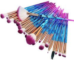 20pcs Premium Kosmetisk Makeup Brush Set Concealers Børster Kit (diamant Blå)